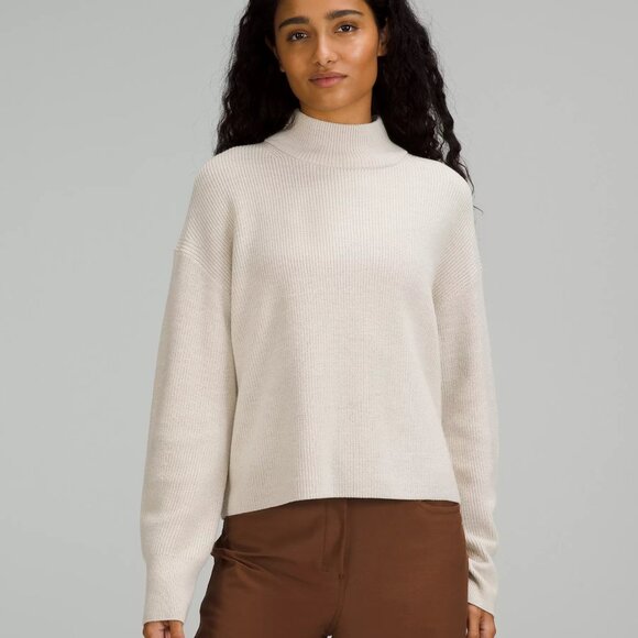 NWOT - Lululemon - Wool-Blend Ribbed Sweater - Size 6 - Picture 2 of 9